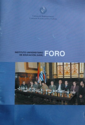 Instituto Universitario de Educación (IUDE) : foro