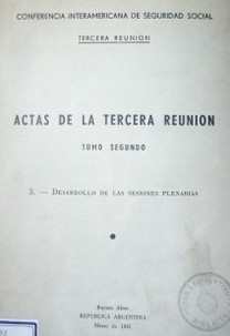 Actas de la Tercera reunión