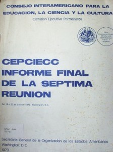 CEPCIECC : Informe final de la segunda reunión : 18 al 22 de junio de 1973