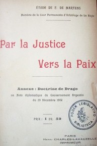 Par la justice vers la paix