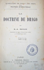 La doctrine de Drago