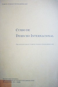 Noveno curso de derecho internacional