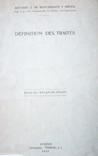 Définition des traites