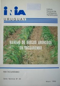 Manejo de suelos  arenosos en Tacuarembó