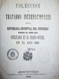 Colección de Tratados Internacionales de la República Oriental del Uruguay