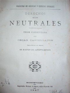 Derechos de los neutrales