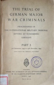 The trial of german major war criminals