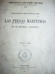 Las presas marítimas en la República Argentina
