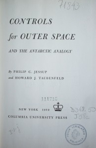 Controls for outer space and the antarctic analogy