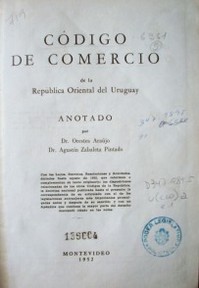 Código de Comercio de la República Oriental del Uruguay