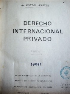 Derecho internacional privado