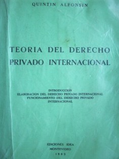 Teoría del derecho privado internacional