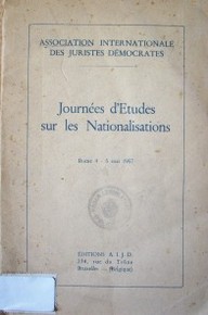 Journées d'estudes sur les nationalisations : Rome 4 - 5 mai 1957