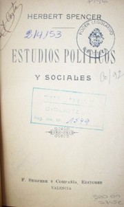 Estudios políticos y sociales