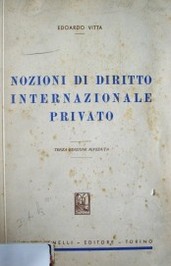 Nozioni di diritto internazionale privato