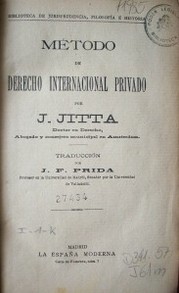 Método de derecho internacional privado