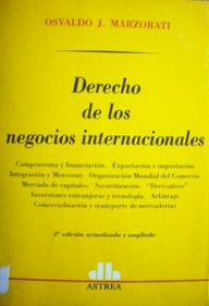 Derecho de los negocios internacionales