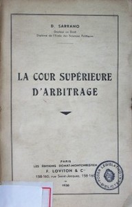 La Cour Supérieure d'Arbitrage