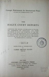 The hague court reports
