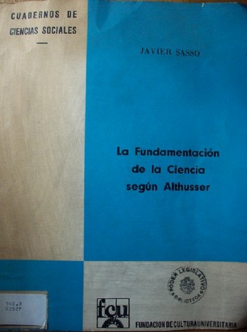 La fundamentación de la ciencia según Althusser