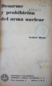 Desarme y prohibición del arma nuclear