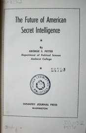 The future of american secret intelligence