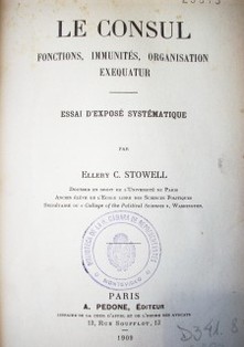 Le consul : fonctions, immunités, organisation exequatur