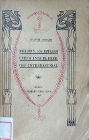 México y los Estados Unidos ante el Derecho Internacional