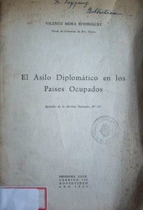 El Asilo Diplomático en los países ocupados