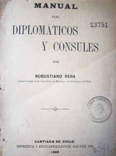Manual para diplomáticos y cónsules