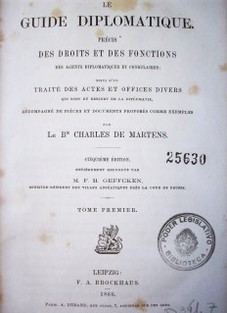 Le guide diplomatique précis des droits et des fonctions des agents diplomatiques et consulaires