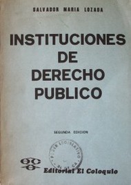 Instituciones de derecho público