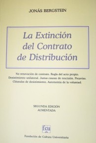 La extinción del contrato de distribución