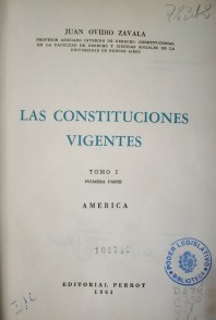 Las constituciones vigentes
