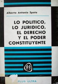 Lo político, lo jurídico, el derecho y el poder constituyente