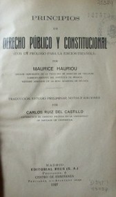 Principios de derecho público y constitucional