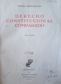 Derecho Constitucional Comparado