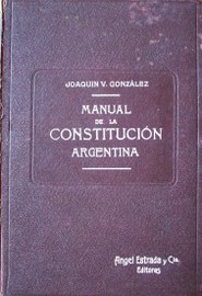 Manual de la Constitución Argentina