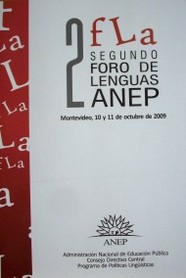 Foro de Lenguas de ANEP (2º)