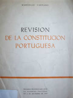 Revisión de la Constitución portuguesa