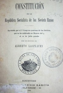 Constitución de la República Socialista de los Soviets Rusos