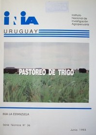 Pastoreo de trigo : revisión bibliográfica