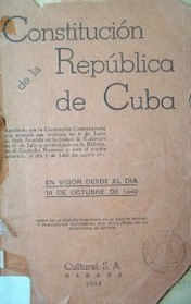 Constitución de la República de Cuba