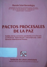 Pactos procesales de La Paz : análisis de los convenios aprobados en la Tercera Conferencia Especializada Interamericana sobre Derecho Internacional Privado