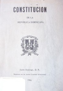 Constitución de la República Dominicana