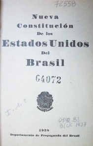 Nueva Constitución de los Estados Unidos del Brasil