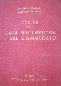 Codice delle Leggi sul'industria e sul comercio