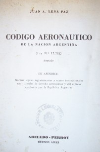 Código aeronáutico de la Nación Argentina