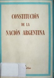 Constitución de la nación Argentina