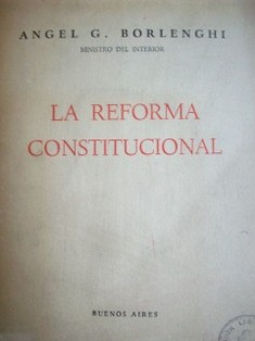 La Reforma Constitucional